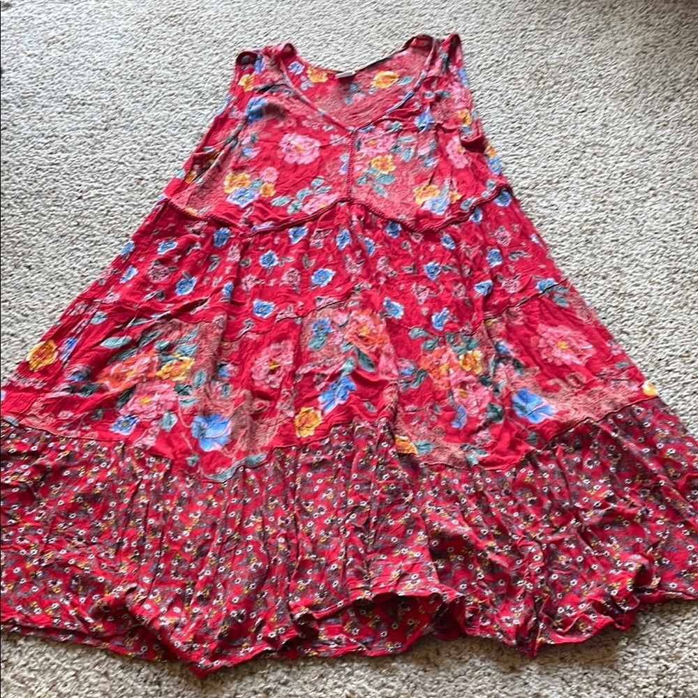 Bila Floral Red Dress size L